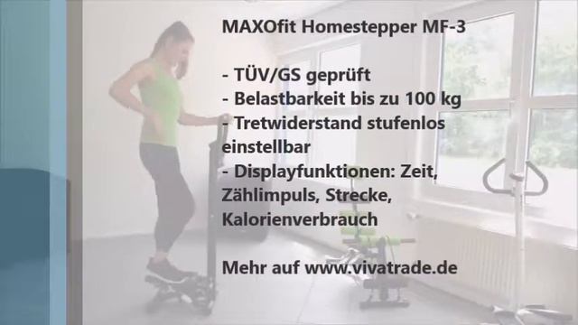 MAXOfit® Homestepper MF-3 mit Handgriff, TÜV/GS geprüft смотреть онлайн