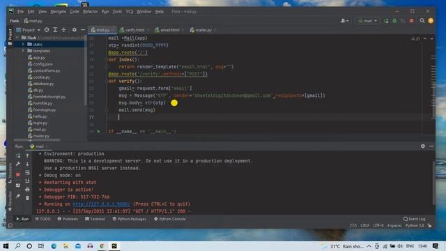 Email (OTP) validation in flask | flask tutorial#17[Hindi] #coder #codewithsheetal смотреть онлайн