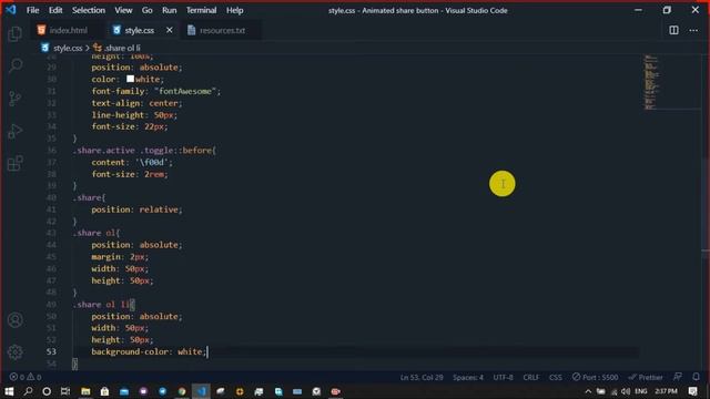 Animated share Button ? using css3 and javascript смотреть онлайн