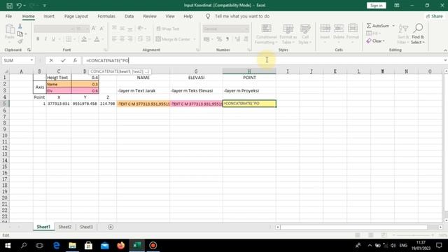 Rumus import text dan point dari excel ke autocad versi 2 смотреть онлайн