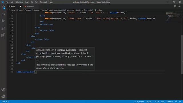 MTA SCRIPT | Criando uma sistema para salvar itens da bag com sqlite(era pra ser um video rapido !) смотреть онлайн