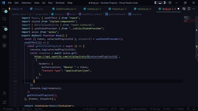 ? Build Spotify Clone with React JS and Styled Components using Spotify API and Context API смотреть онлайн