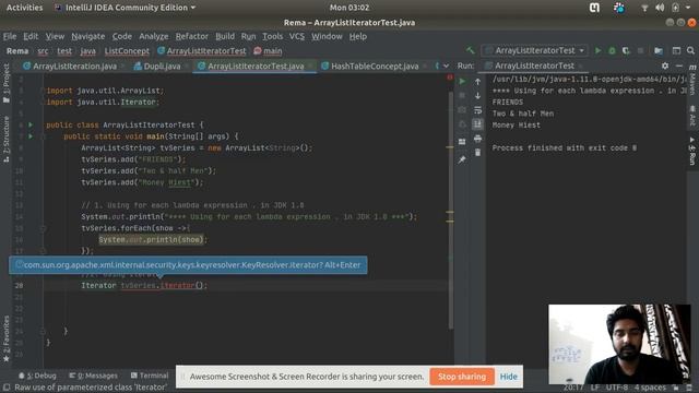 Different Iterator type смотреть онлайн