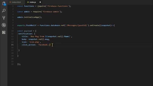 One to One Push Notifications On Web! | Using Firebase Cloud Functions & FCM смотреть онлайн