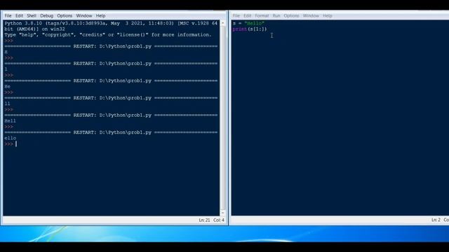 Строки. Индексация, срезы | Python для начинающих | Профессор код смотреть онлайн