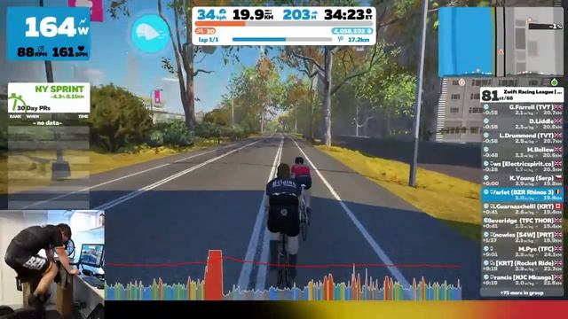 Zwift WTRL Season 3, Stage 3 - BZR Rhinos 3 (Cat C) смотреть онлайн
