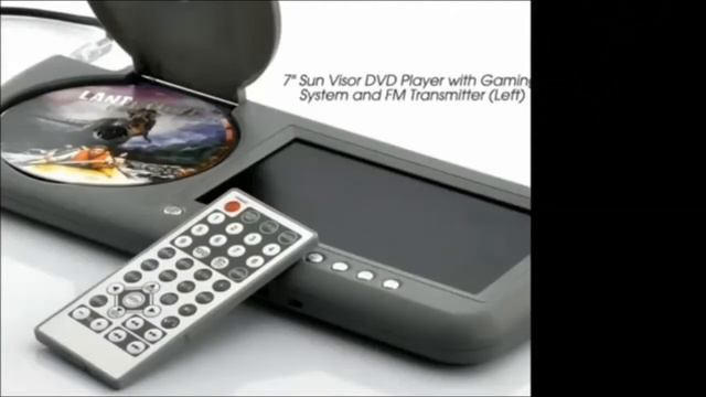 7 Inch Sun Visor DVD Player with Gaming System and FM Transmitter china electronics смотреть онлайн