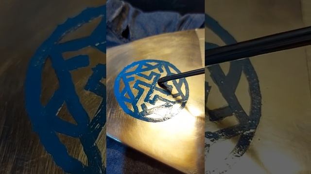 Травление топора, нанесение рисунка. Топор ручной работы. смотреть онлайн