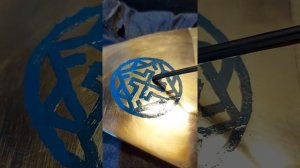 Травление топора, нанесение рисунка. Топор ручной работы.