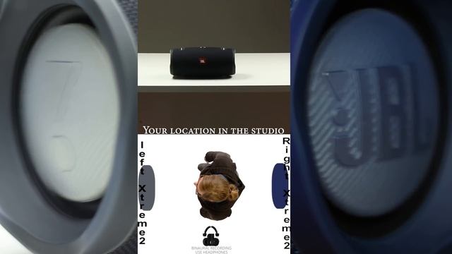 2x JBL XTREME 2 playing in stereo mode :Binaural Recording смотреть онлайн