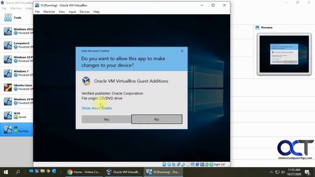 Installing the VirtualBox Guest Additions on your VM смотреть онлайн