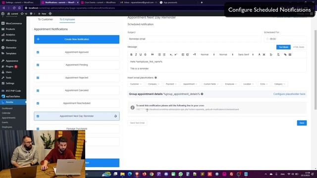 How to Configure SMTP with Gmail and configure notifications | Amelia WordPress Booking Plugin смотреть онлайн