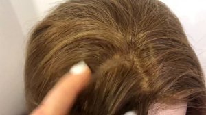 Русый натуральный парик на полной сетке (система замещения волос на секте)