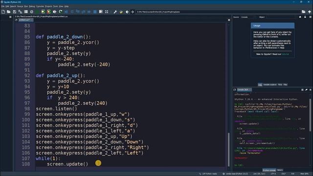 Python Ping Pong Game Part 5 - Designing Ball Movement смотреть онлайн