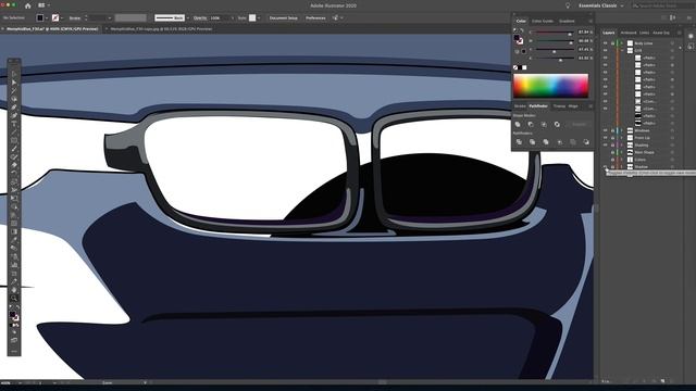 Adobe Illustrator CC Tutorial | How to Illustrate a Car Part 4 | Drawing The Grill on This BMW F30 смотреть онлайн