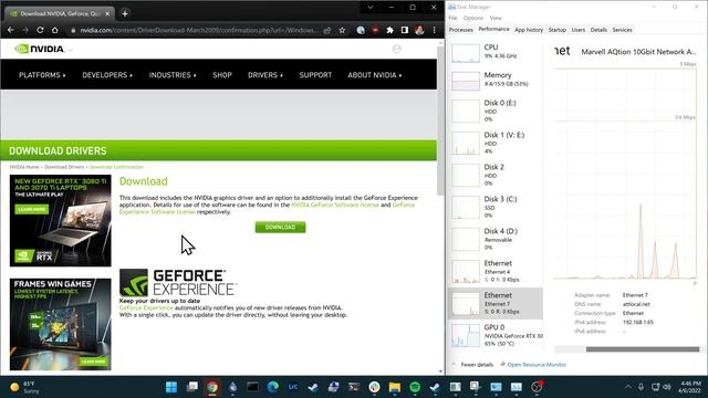 AT&T Multi-gigabit fiber speed demonstration (downloading 800MB Nvidia driver) смотреть онлайн
