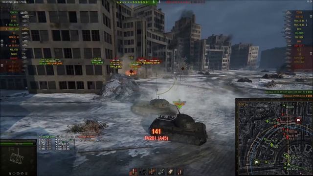[WoT] World of tanks 9.9 FV201 (A45) Mastery KHARKOV смотреть онлайн