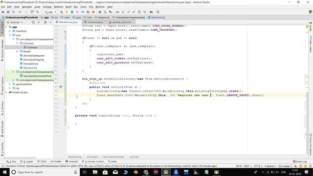 Part 2 : Firebase phone authentication android tutorial using otp firebase смотреть онлайн