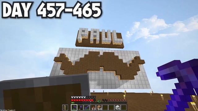 We Spent 500 Days in ONE BLOCK Minecraft... Here's What Happened (ft. NotPaulGG) смотреть онлайн