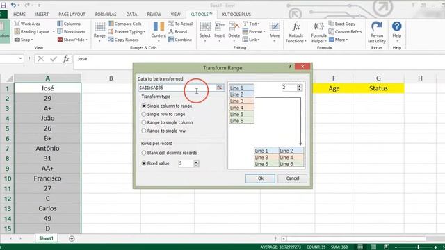 Kutools For Excel | How to convert multiple rows to columns and rows in Excel смотреть онлайн
