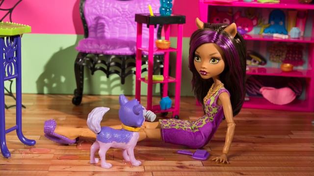 Clawdeen Wolf Opens Up with Her Clawesome Pet Salon! | Fangtastic Fall Series | Monster High смотреть онлайн
