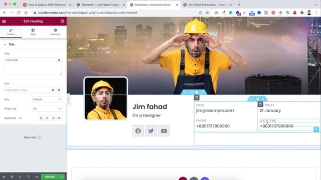 Responsive WordPress Portfolio Website in Elementor 2024 (Step by Step FREE Tutorial for Beginners) смотреть онлайн