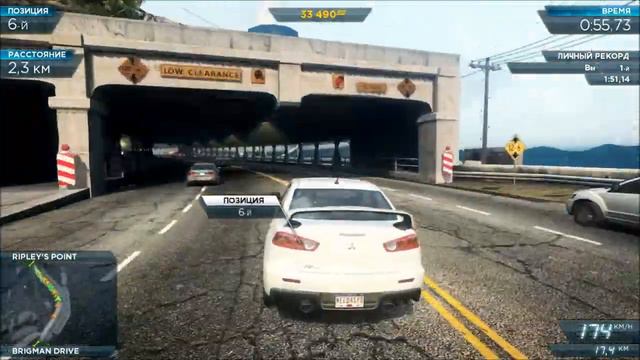 Need For Speed: Most Wanted 2012 - Racing With First Person Mod смотреть онлайн