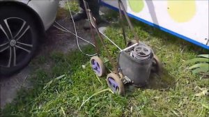 Газонокосилка с мотором от центрифуги стиралки