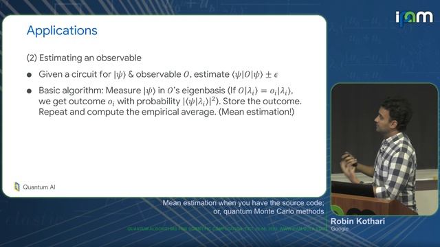 Robin Kothari - Mean estimation when you have the source code; or, quantum Monte Carlo methods смотреть онлайн