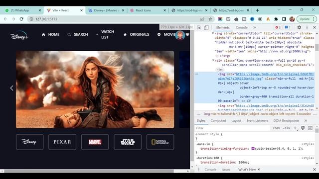 #8 Build Full Stack Disney clone Project using React, Tailwind CSS, Vite : Animated Card Effect смотреть онлайн