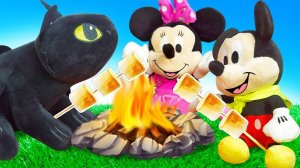 Беззубик – новый друг мышонка? Видео для детей про мягкие игрушки Микки Маус