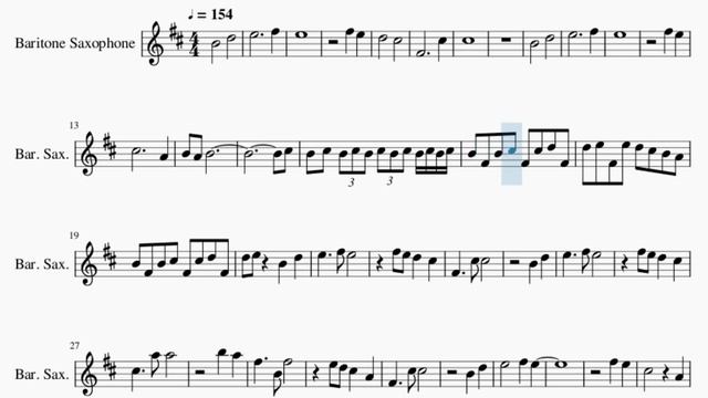 Baritone Sax Sheet Music: How to play Qilin's Prance (Genshin Impact) by Yu Peng Cheng смотреть онлайн