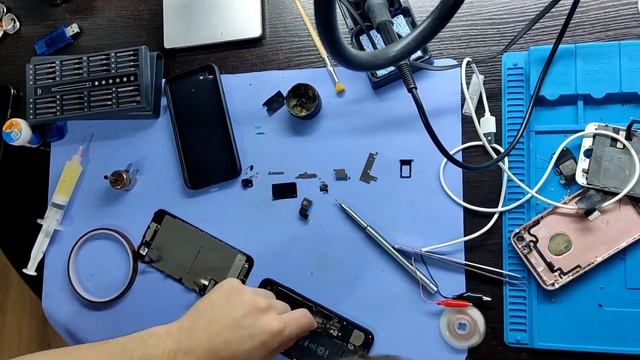 iphone 7 не включается , iphone 5 se ремонт кнопки и замена аккумулятора смотреть онлайн