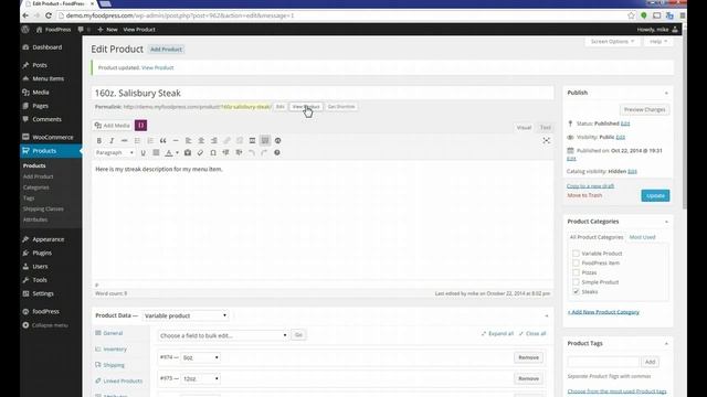 Foodpress: How to create Variable Product смотреть онлайн