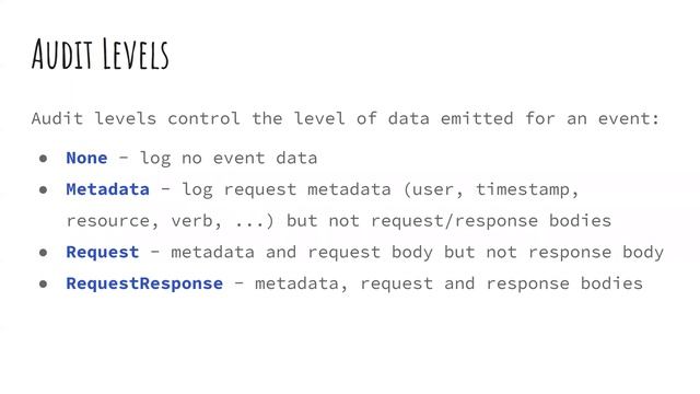 Webinar: K8s Audit Logging Deep Dive смотреть онлайн