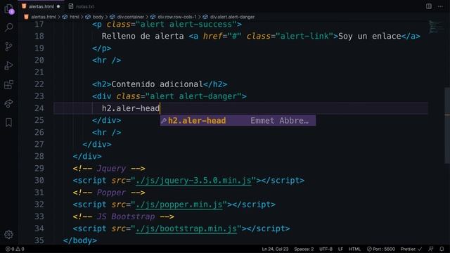 Curso Bootstrap - Componentes, las alertas parte #2 смотреть онлайн