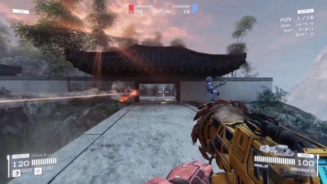 Toxikk Team Deathmatch with Bots Gameplay - Underrated Shooter in the Spirit of Unreal Tournament смотреть онлайн