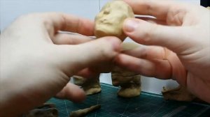 Быстрая лепка человека из пластилина. Яйцо лепка головы. Как лепить голову человека быстро.