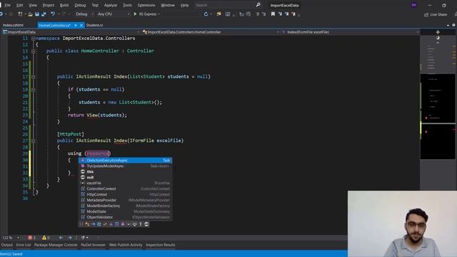 Import Excel file to Database With ASP.NET Core | وارد کردن فایل اکسل به برنامه با ASP.NET Core смотреть онлайн