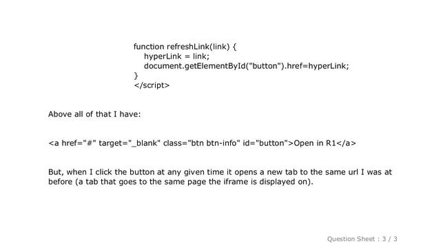 HTML : Open iframe source in new tab смотреть онлайн