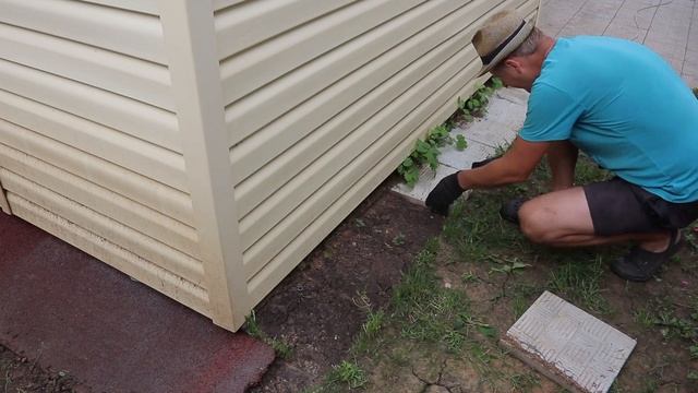 Отмостка дома без бетона своими руками смотреть онлайн