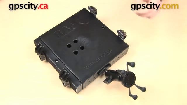 RAM Universal X-Grip Diamond Plate Mount: In Use with RAM Laptop Tough Tray (RAM-B-102-UN7) смотреть онлайн