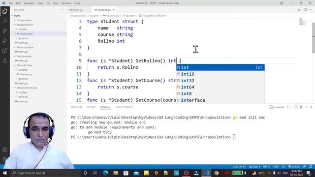 Golang Tutorials -44- Golang Encapsulation | Dr Vipin Classes смотреть онлайн