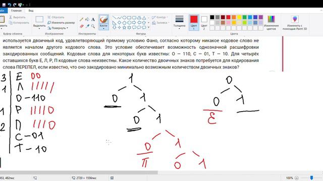Информатика ЕГ, Задание 4. Условие Фано. смотреть онлайн