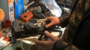 Китайская бензопила глохнет на боку +с меня Регулировка карбюратора!!!