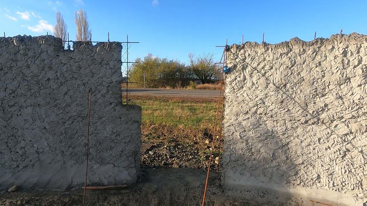 Как сделать забор без кирпича. из арт бетона. декоративная штукатурка. смотреть онлайн