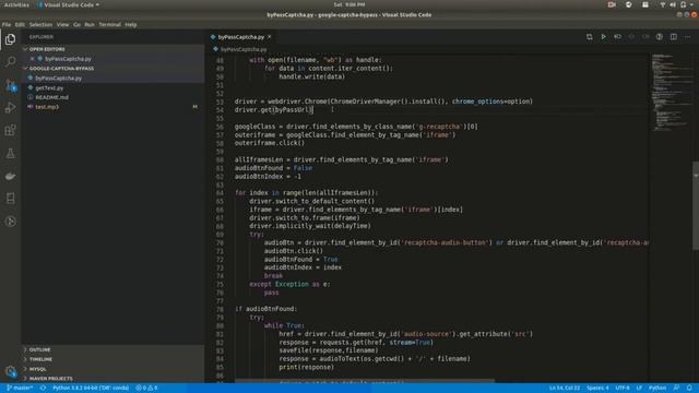 Bypass Google ReCapcha v3 using Python & Selenium Webdriver смотреть онлайн