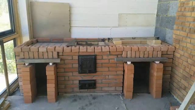 Печь под казан и мангал своими руками _ Oven under the cauldron and grill with their hands смотреть онлайн