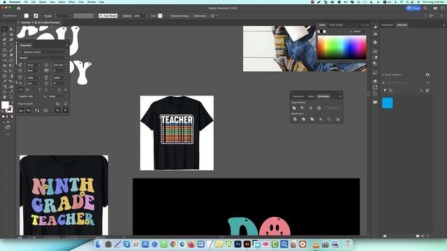 Create Retro Wavy T-Shirt Design in illustrator | T-Shirt Design in illustrator Bangla смотреть онлайн