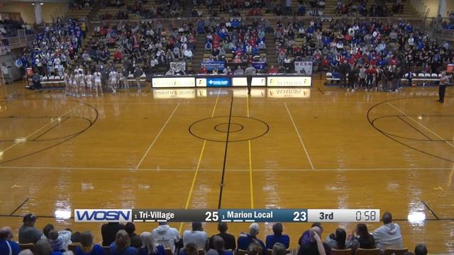 Tri-Village vs Marion Local Girls Basketball Regional Semi Final 3-3-2023 смотреть онлайн